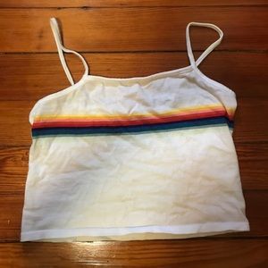 Brandy Melville rainbow crop top